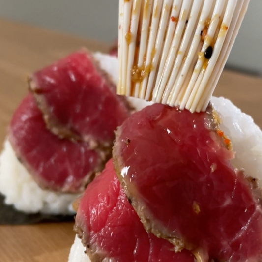 Beef tataki & green beans